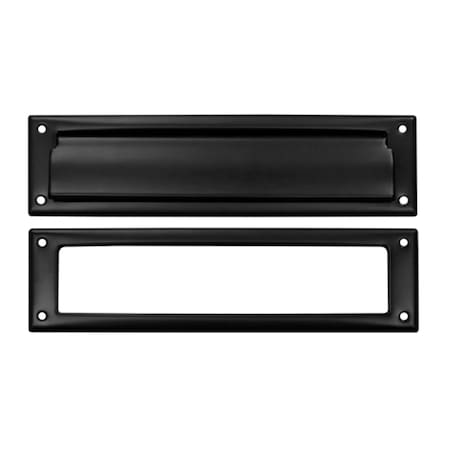 Patioplus 13.12 in. Mail Slot with Interior Frame, Black - Solid PA2667159